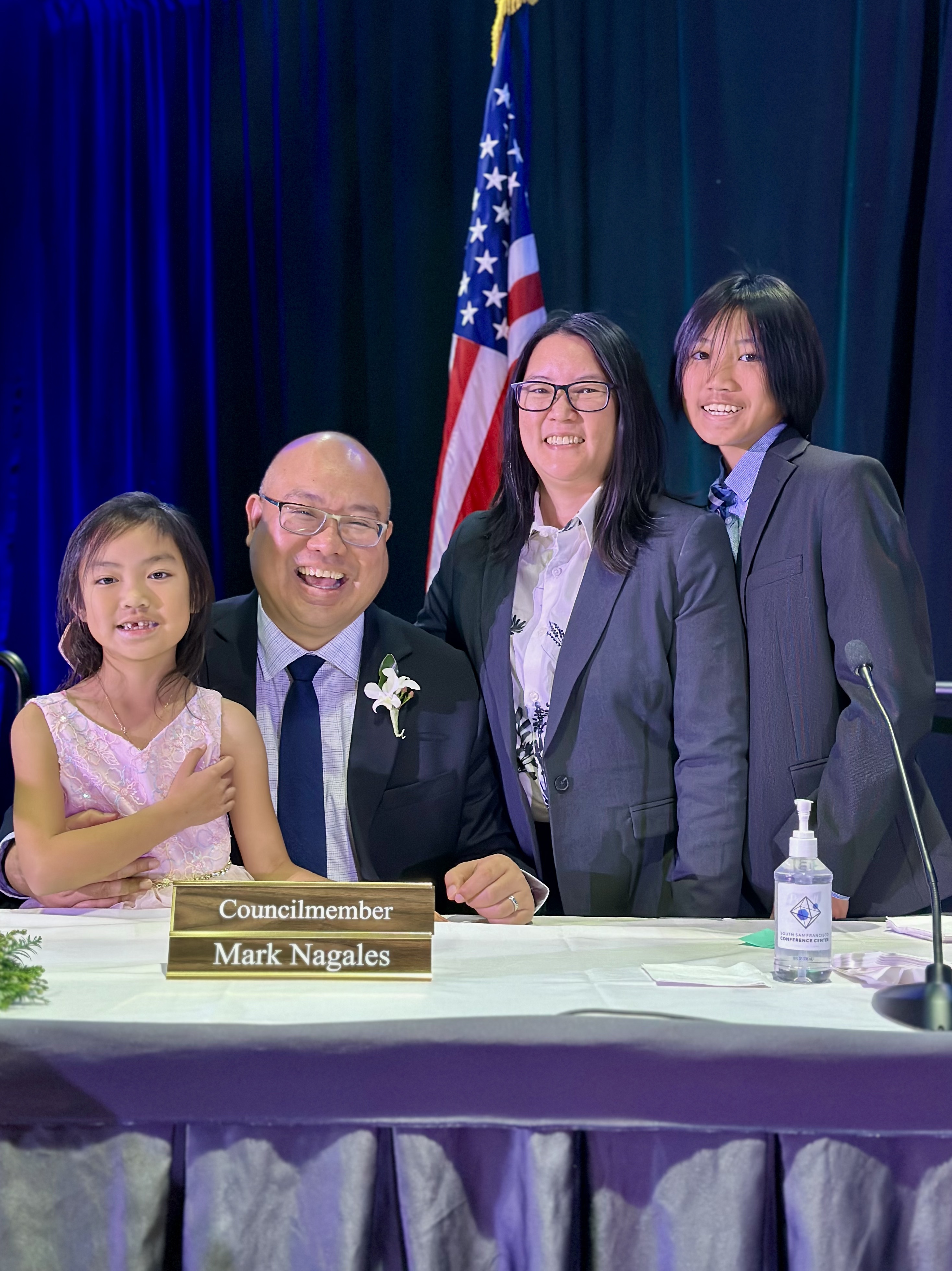 Mark Nagales at the 2024 South San Francisco City Council reorganization