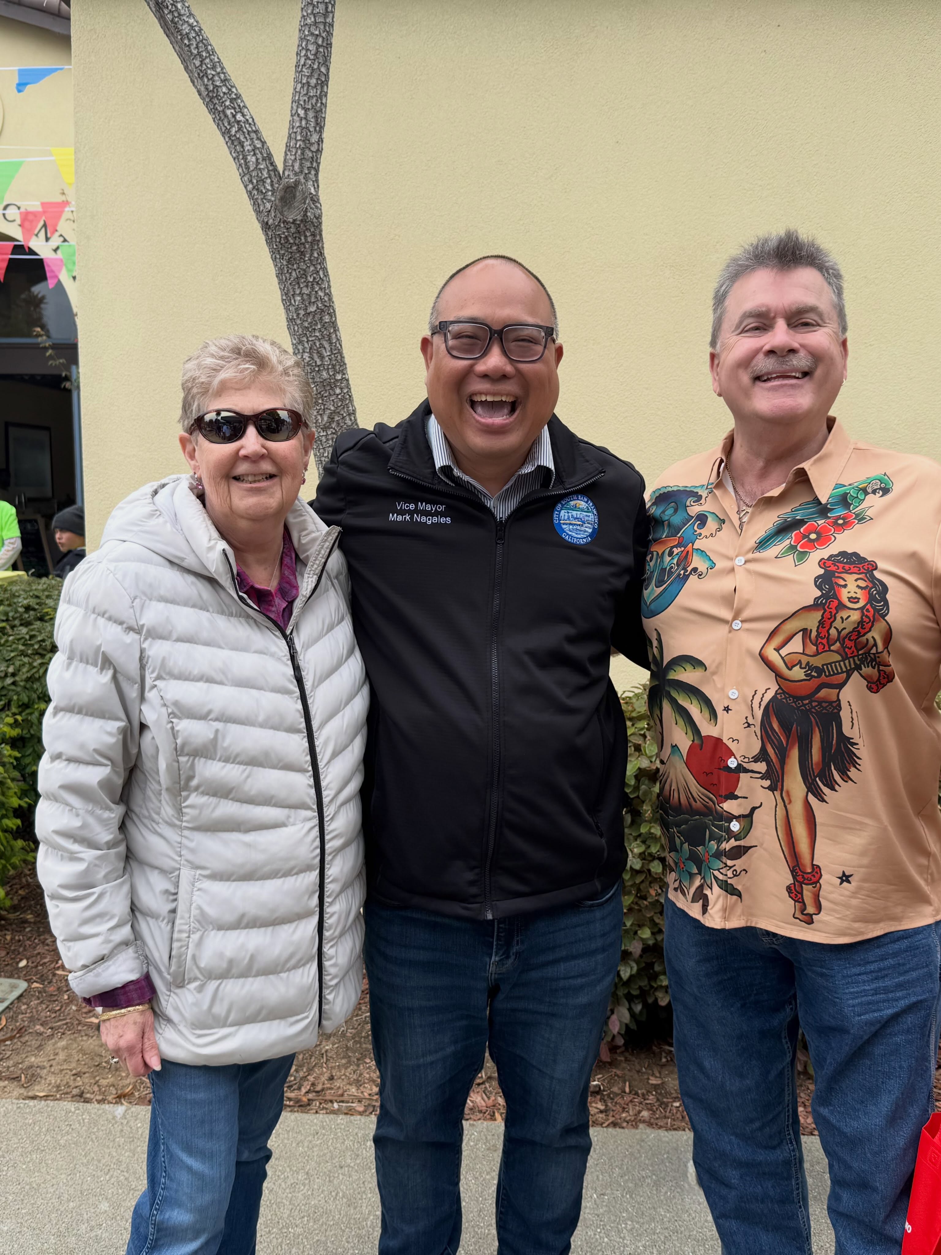 Mark Nagales at the Colma community fair